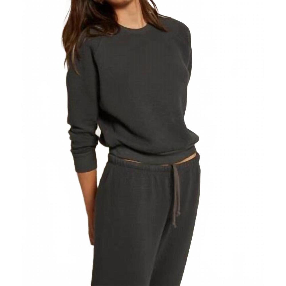 perfectwhitetee Charcoal Gray Sweatshirt and Jogger Set